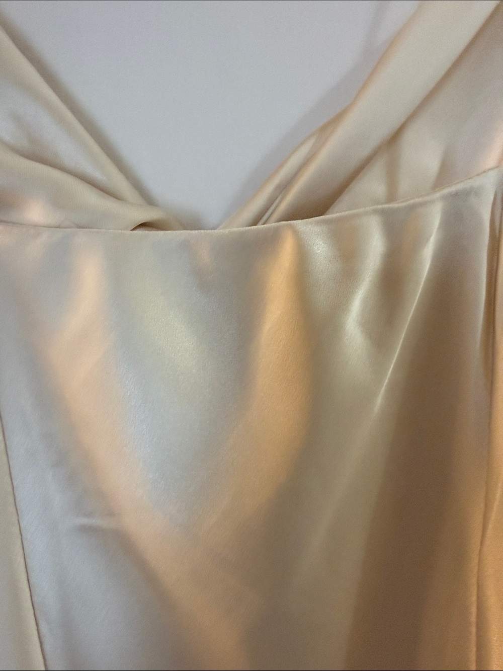 Princess Polly Ivory Satin Twist-Front Chemise Sz 4 - Picture 5 of 8